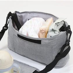 Bolsa de pañales para cochecito: gran capacidad y diseño cruzado
