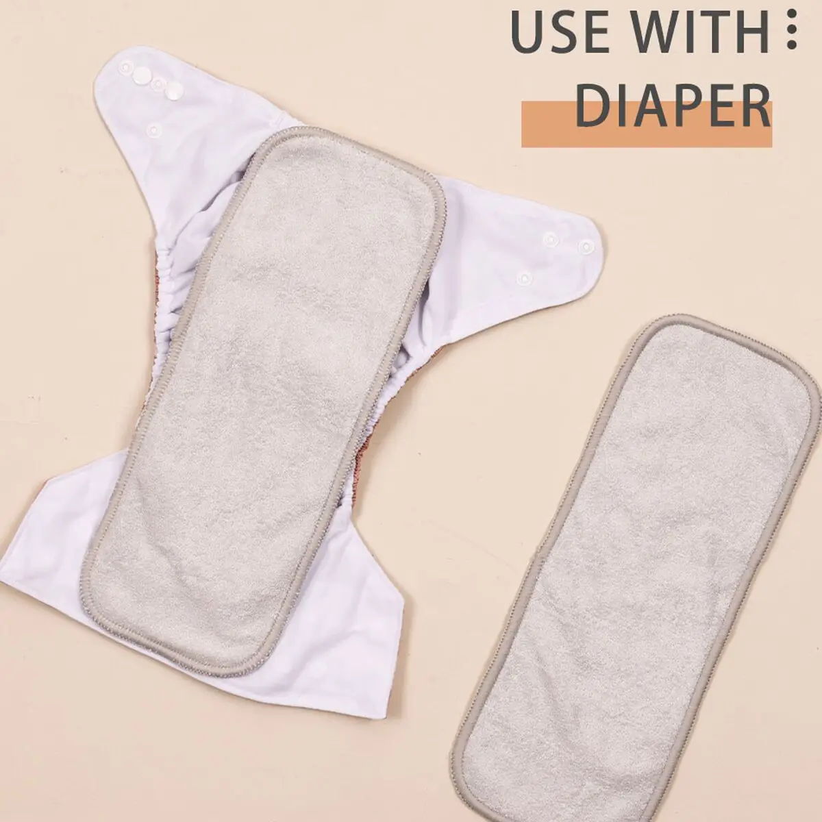Kangobaby insertos absorbentes de bambú reutilizables para pañales - imagen 2
