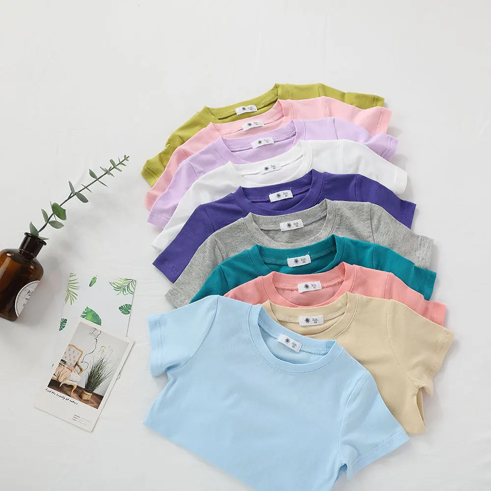 Camiseta básica manga corta para niño – Algodón suave transpirable - imagen 5
