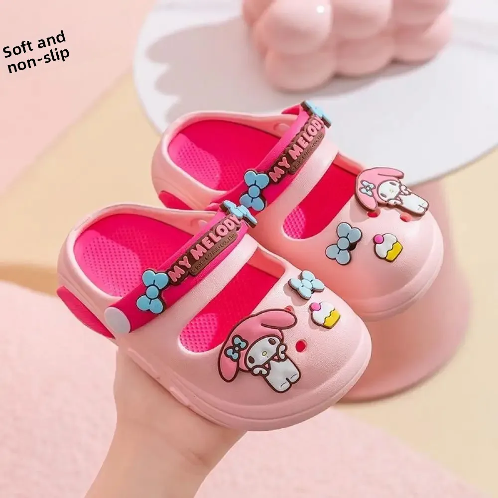 Sanrio Zapatillas para niños y niñas lindas suela blanda antideslizantes zapatillas de interior para el hogar zapatos de jardín para bebés sandalias - imagen 4