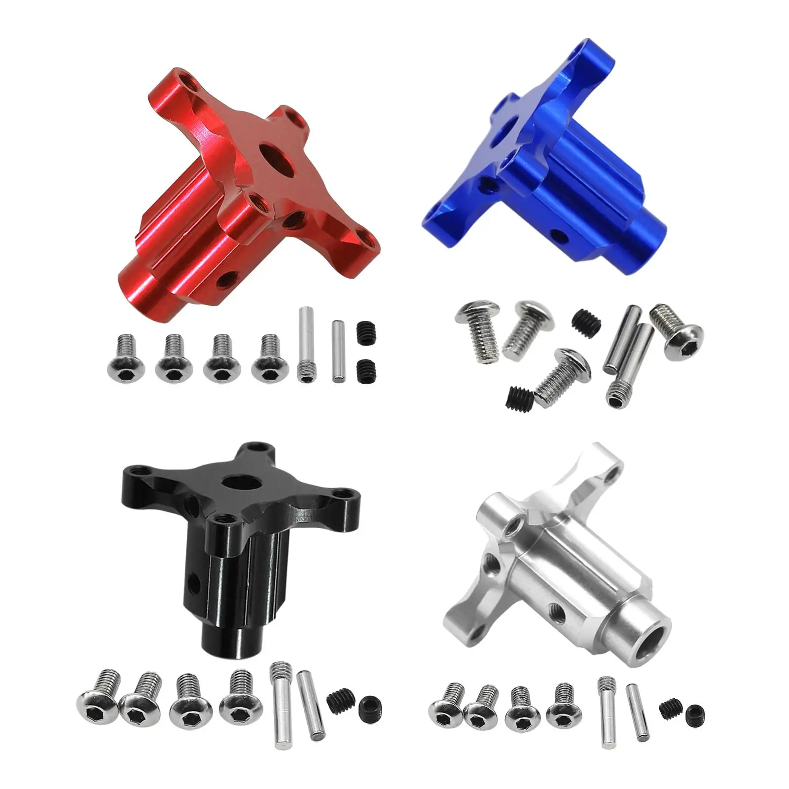 Eje diferencial RC - Vista principal metal aluminio