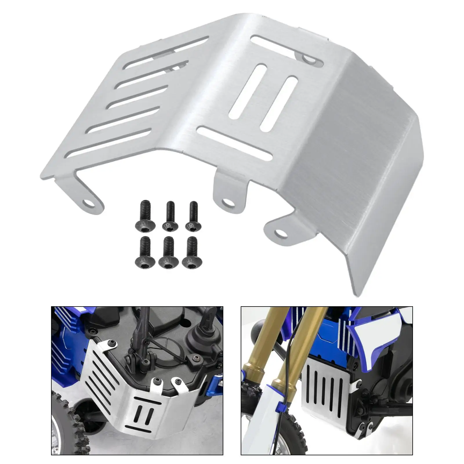 RC Motorcycle Front Guard Plate for RC Motorcycles RC Cars for Losi 1/4 Promoto-mx Motorcycle RC Crawler 1/4 Front Chassis Armor