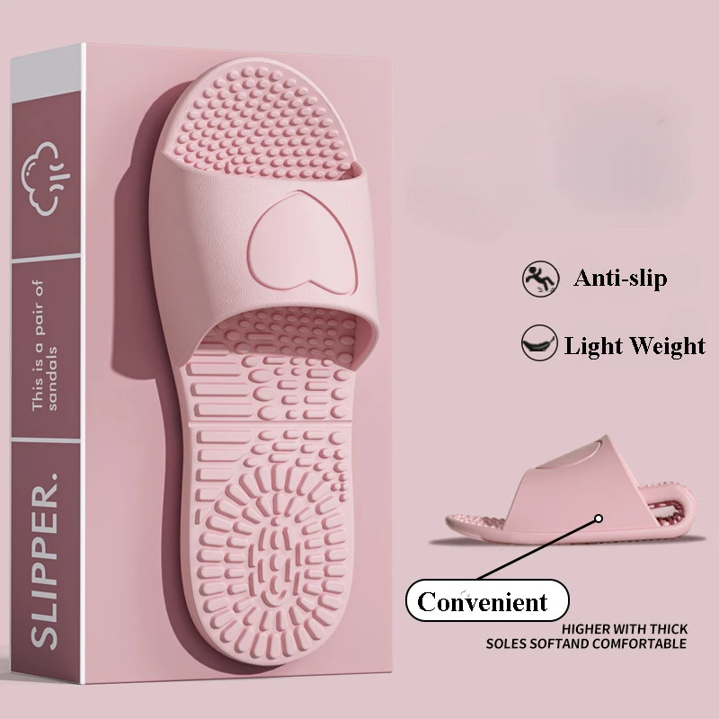 Zapatillas de viaje ligeras para mujer, chanclas de baño de Eva suaves con punta abierta, cómodas, plegables, antideslizantes, para verano, 2025 - imagen 3