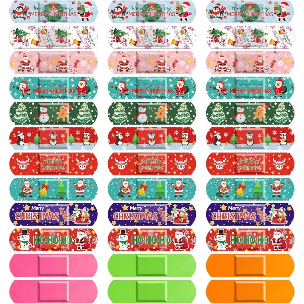 Tiritas infantiles de Navidad con animales ilustrados y festivos