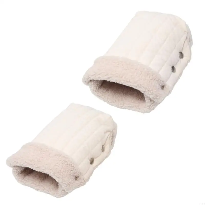 D7YD Manguito cálido y elegante, calentador manos duradero para cochecitos bebé en climas fríos - imagen 5