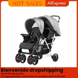 Cochecito ligero para gemelos – Plegable y compacto