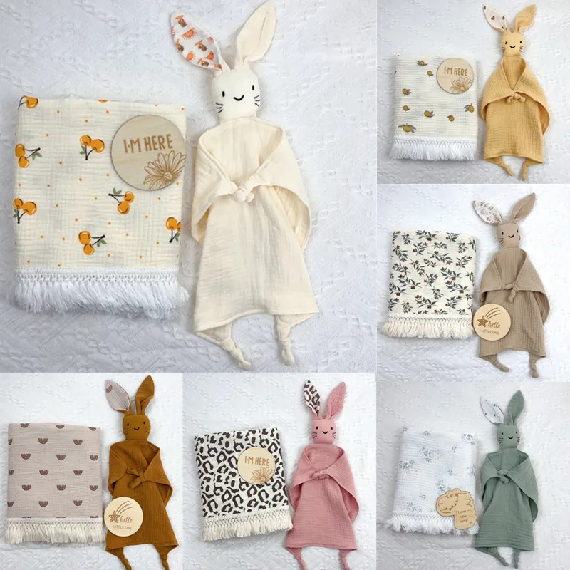 Manta muselina bebé - Vista principal toalla conejito