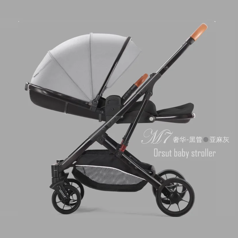 Cochecito de paisaje alto bidireccional EG240, carro reclinable plegable, cochecito ajustable multifunción, doble dirección - imagen 4