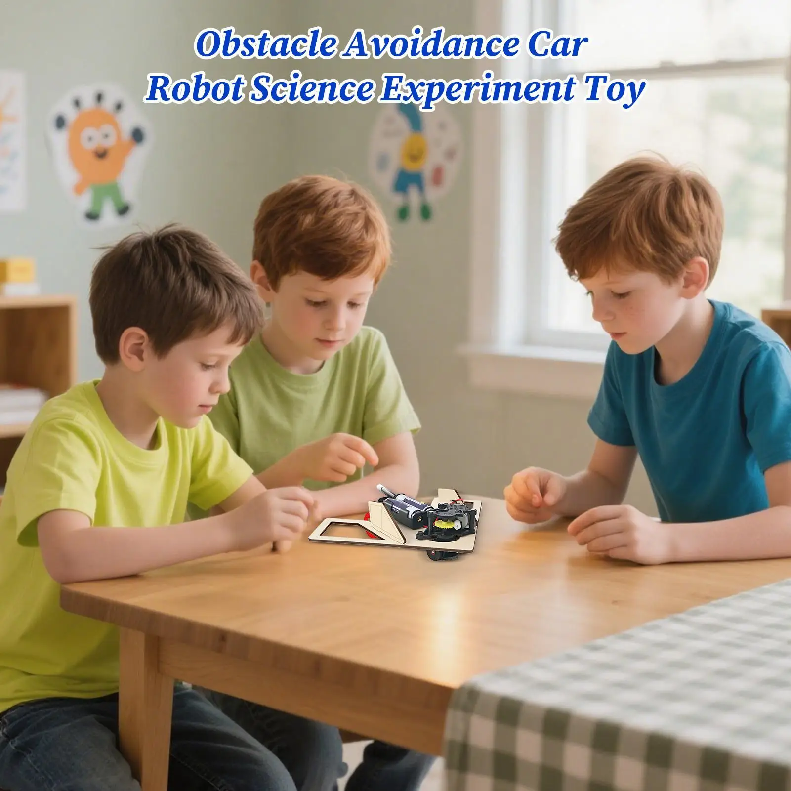Kits de ciencia robótica, Kit de ingeniería de robótica de ciencia de obstáculos, juguetes educativos prácticos para escuela en casa, preescolar y primaria - imagen 2