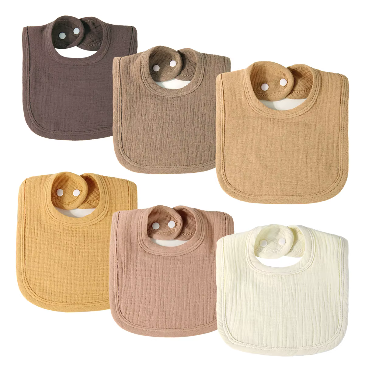 Baberos de algodón superabsorbentes para recién nacidos - imagen 2
