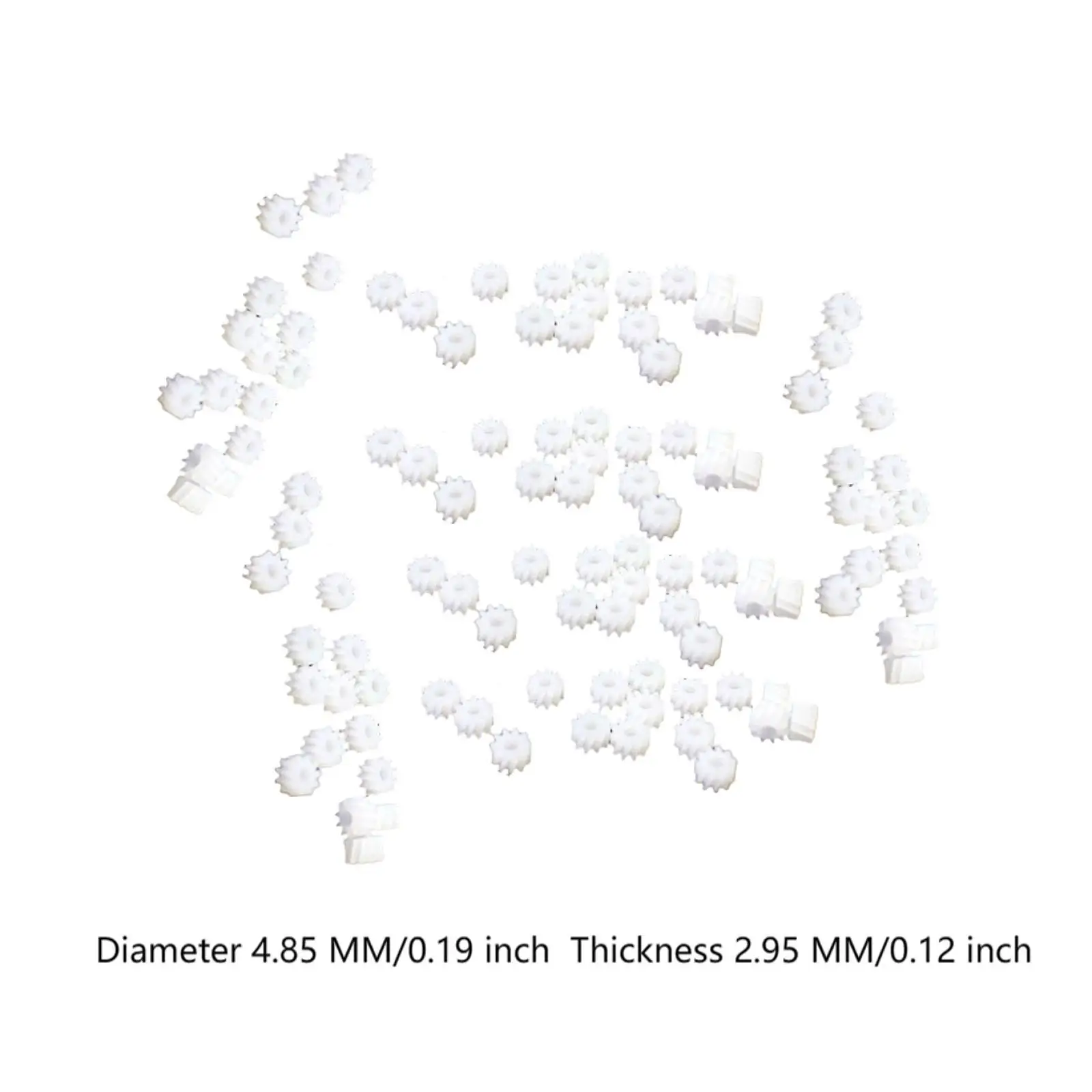 100 Pieces 1:87 HO Scale Train Gears Hobby Upgraded Sand Table Accessories