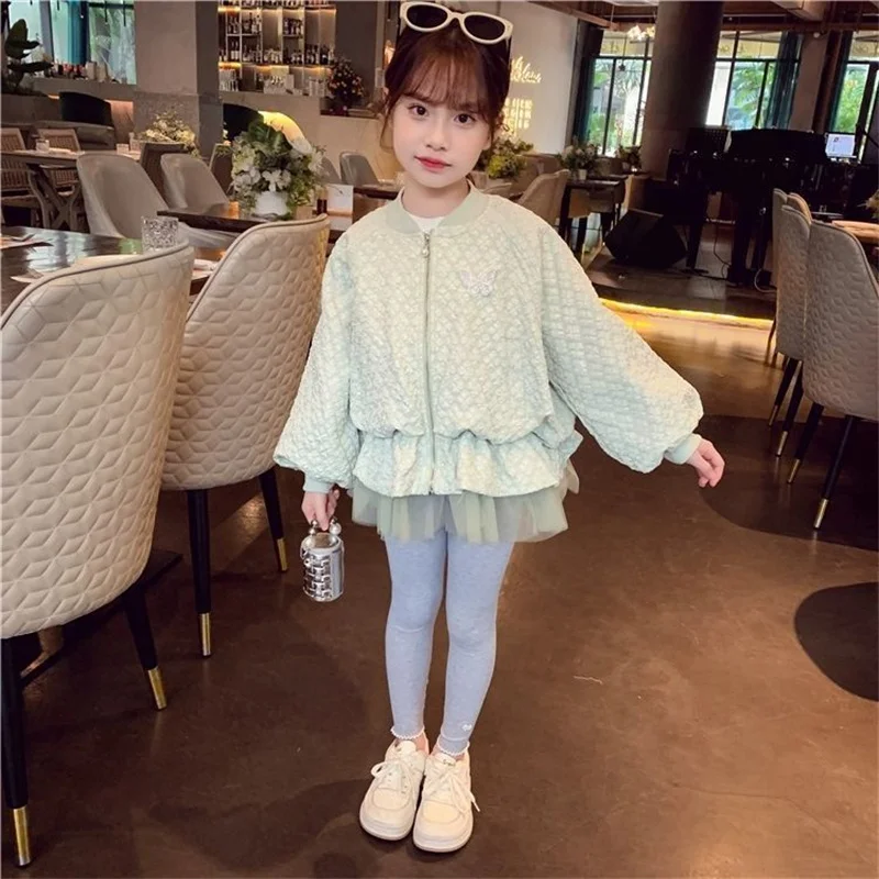 Chaqueta con lazo de primavera para niña y niño – Estilo princesa - imagen 2