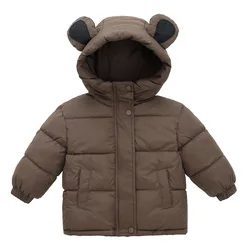 Chaqueta de invierno de felpa suave para niños