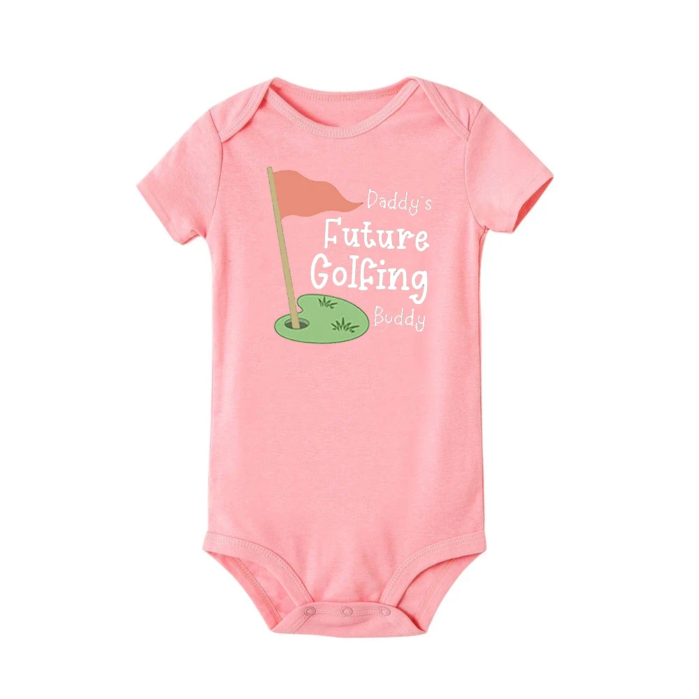 Daddy's Future Golfing Buddy-Body con estampado para bebé, peleles divertidos para recién nacido, ropa de verano de manga corta, regalos de ducha infantil - imagen 3