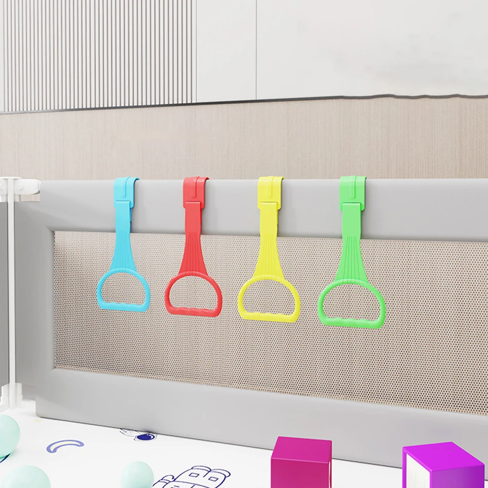 Herramienta de entrenamiento para caminar de bebé, anillo de pie para guardería, soporte de seguridad, anillo de tracción auxiliar para ejercicio de niños pequeños, 8 Uds. - imagen 3