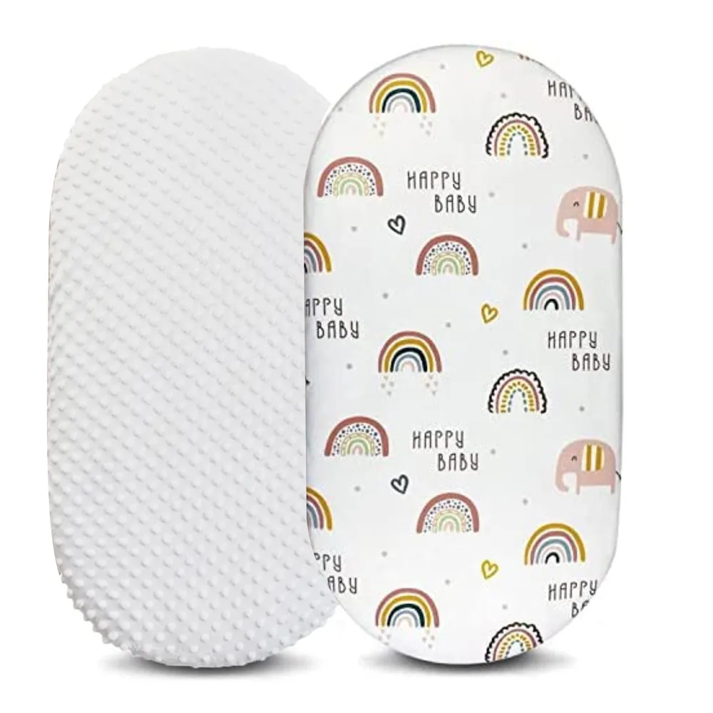 1/2 Uds. Sábana ajustable de muselina de algodón suave y transpirable para bebé, Sábana ajustable para cuna de recién nacido, Sábana Universal de Color sólido para bebés - imagen 5