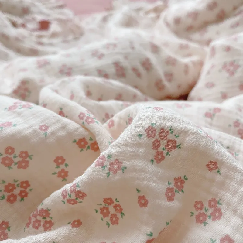 Funda nórdica floral de algodón con volantes para cuna bebé - imagen 5