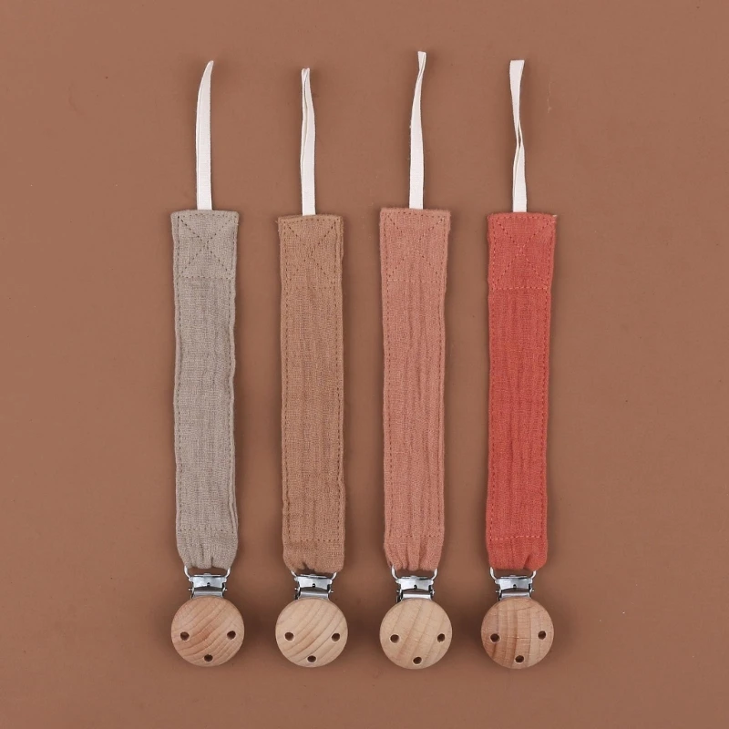 Cadena de algodón suave para chupete de bebé, soporte para pezones, juguete para niños pequeños, regalo para Baby Shower - imagen 5