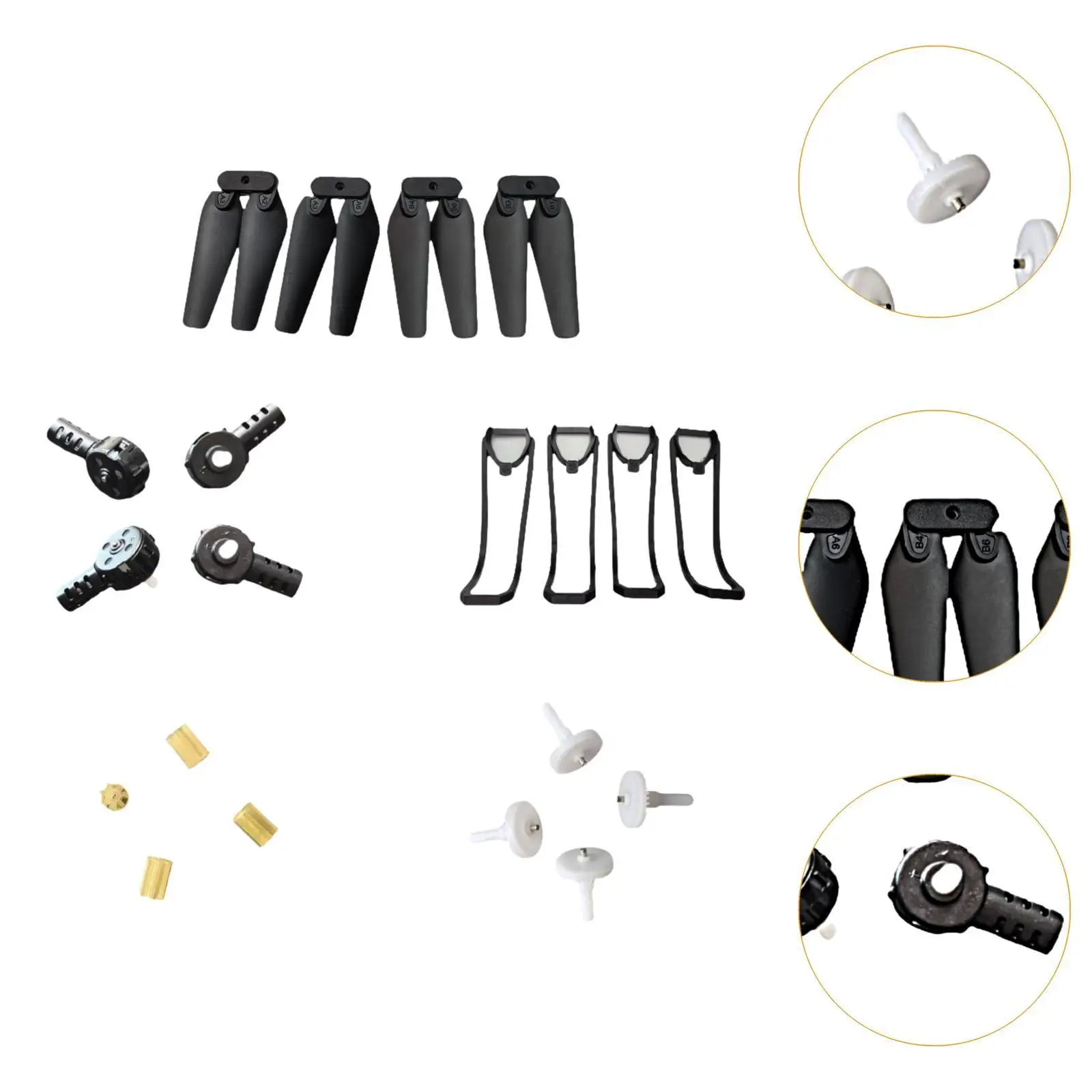 Componentes de engranajes y hélice de motor de drones RC para cuadricóptero E525 S89 - imagen 5