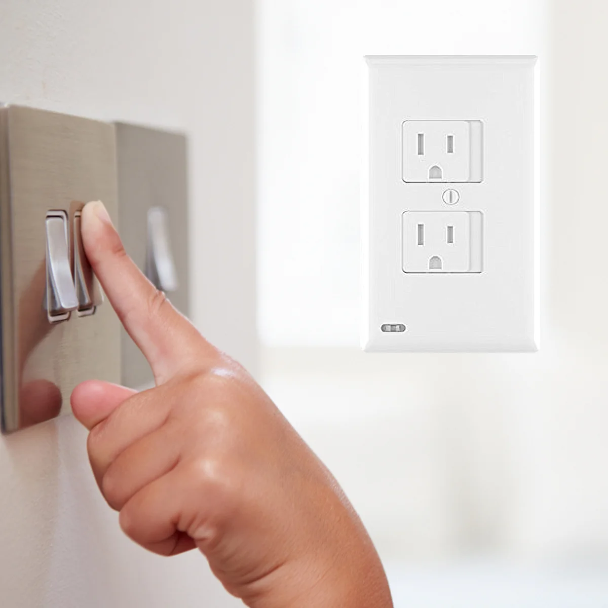 Cubiertas de enchufe de pared a prueba de niños, cubiertas de salida de seguridad para bebés, protección de salida eléctrica para salas de estar, 3 uds. - imagen 3