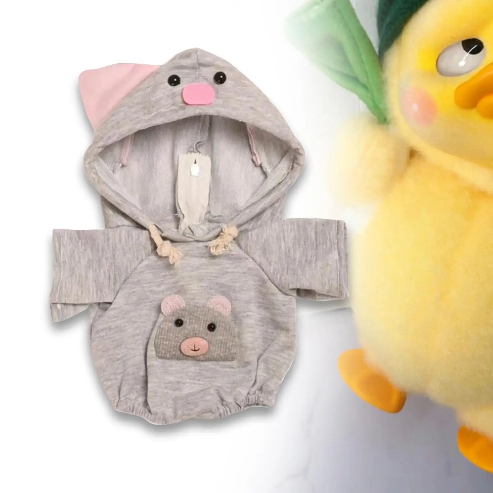 15cm Doll Clothes,Cute Doll Clothes, Cute Cartoon Hoodie,Dress up Costume for Kids Birthday Gift,Soft Fashionable Doll Hoodie