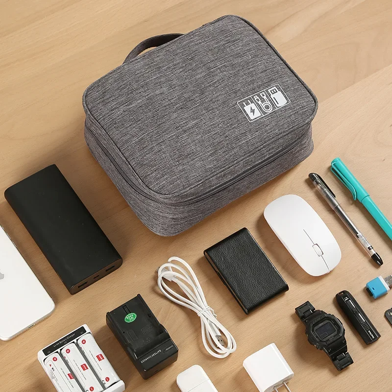 Organizador cables USB viaje – Bolsa almacenamiento niños - imagen 2