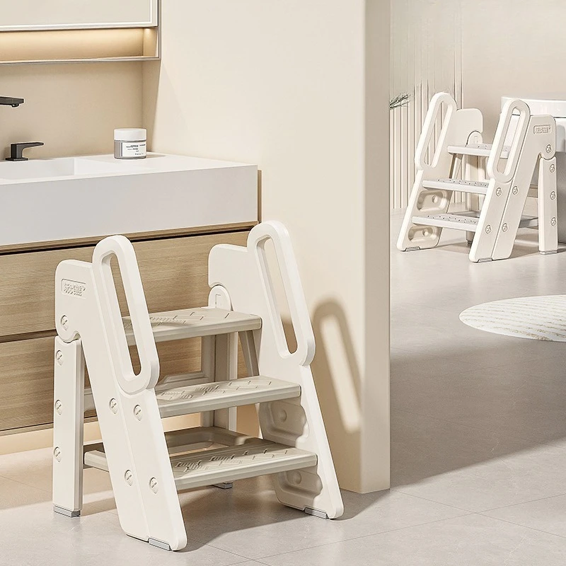 Taburete infantil plegable antideslizante altura ajustable baño - imagen 3