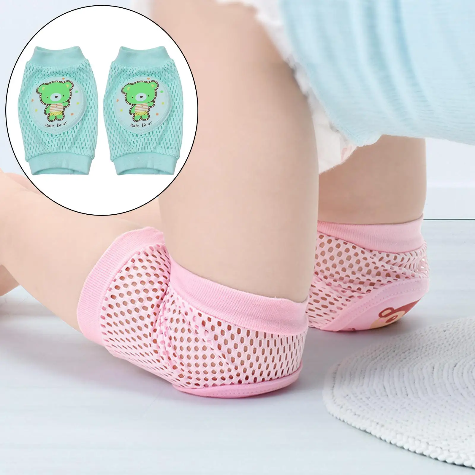 Baby Crawling Anti-Slip Knee Pads, Unisex Baby Toddlers Kneepads Leg Warmer Baby Crawling Anti-Slip Knee Pads, Unisex Baby Toddlers Kneepads Leg Warmer
