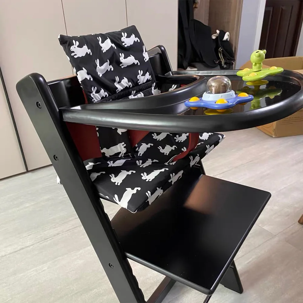 Cojín para silla de comedor de bebé, cojín integrado antideslizante portátil para salir, accesorios para silla de crecimiento de alimentación de bebé, Otoño e Invierno - imagen 2