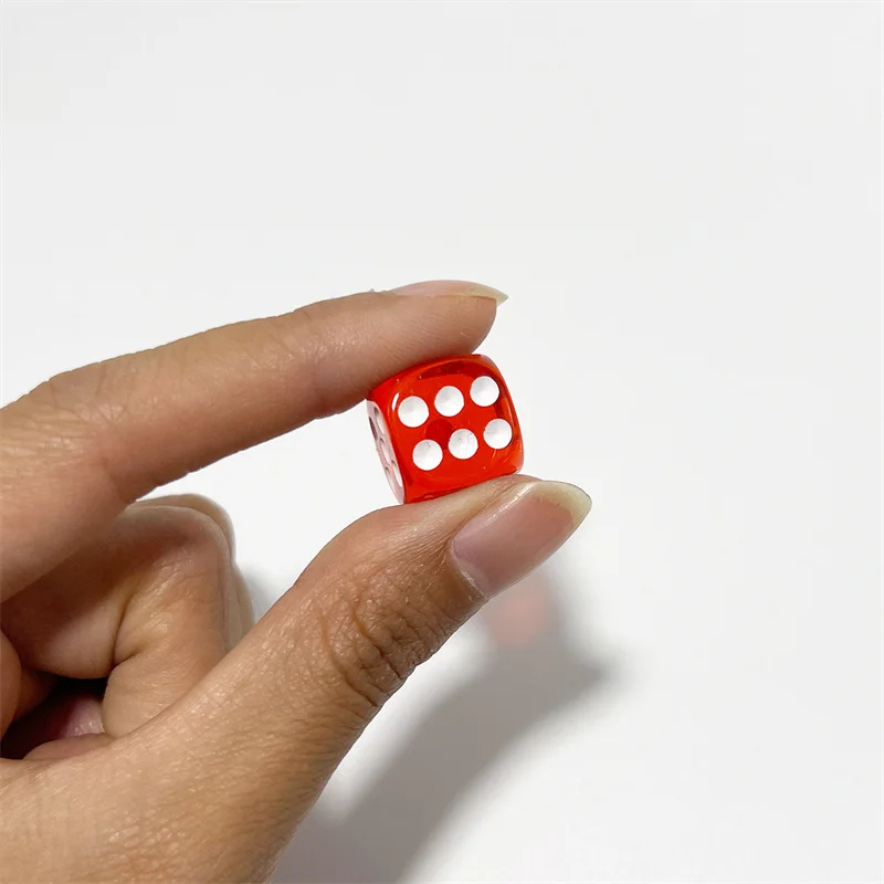 Dados de colores de cristal acrílico de 12 piezas y 14mm, dados transparentes de esquina redonda, juego Boutique de alta calidad, juguetes interactivos multijugador - imagen 4