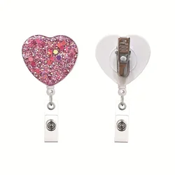 Porta chupetes retráctil con nombre y corazón – Sujeto para bebé