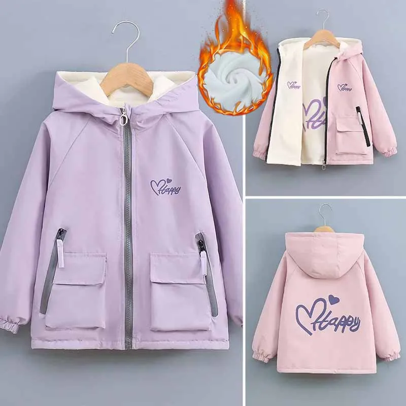 Abrigo reversible de lana acolchado para adolescentes - imagen 2