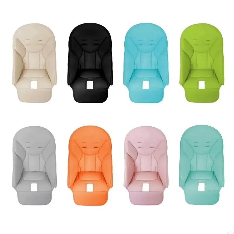 D7YD-cojín para trona para niños, funda protectora para silla comedor bebé, almohadilla cuero PU y esponja, cómodo para