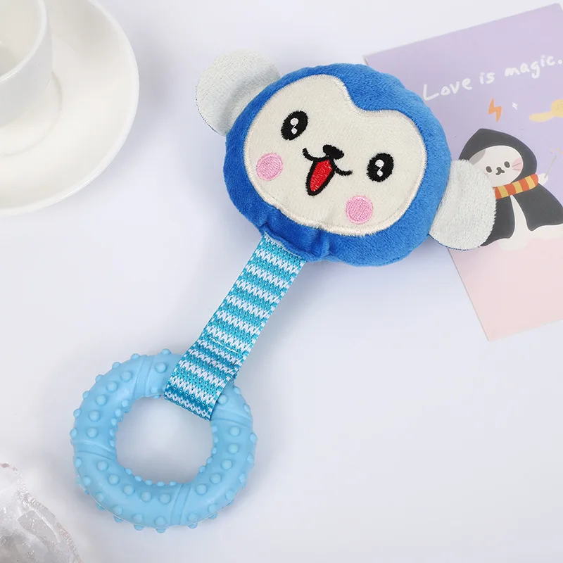 Juguete de peluche de goma TPR para perros, mordedor con forma de animales, alivio del aburrimiento, juguetes molares para mascotas, accesorios interactivos resistentes a las mordeduras, 1 unidad - imagen 5