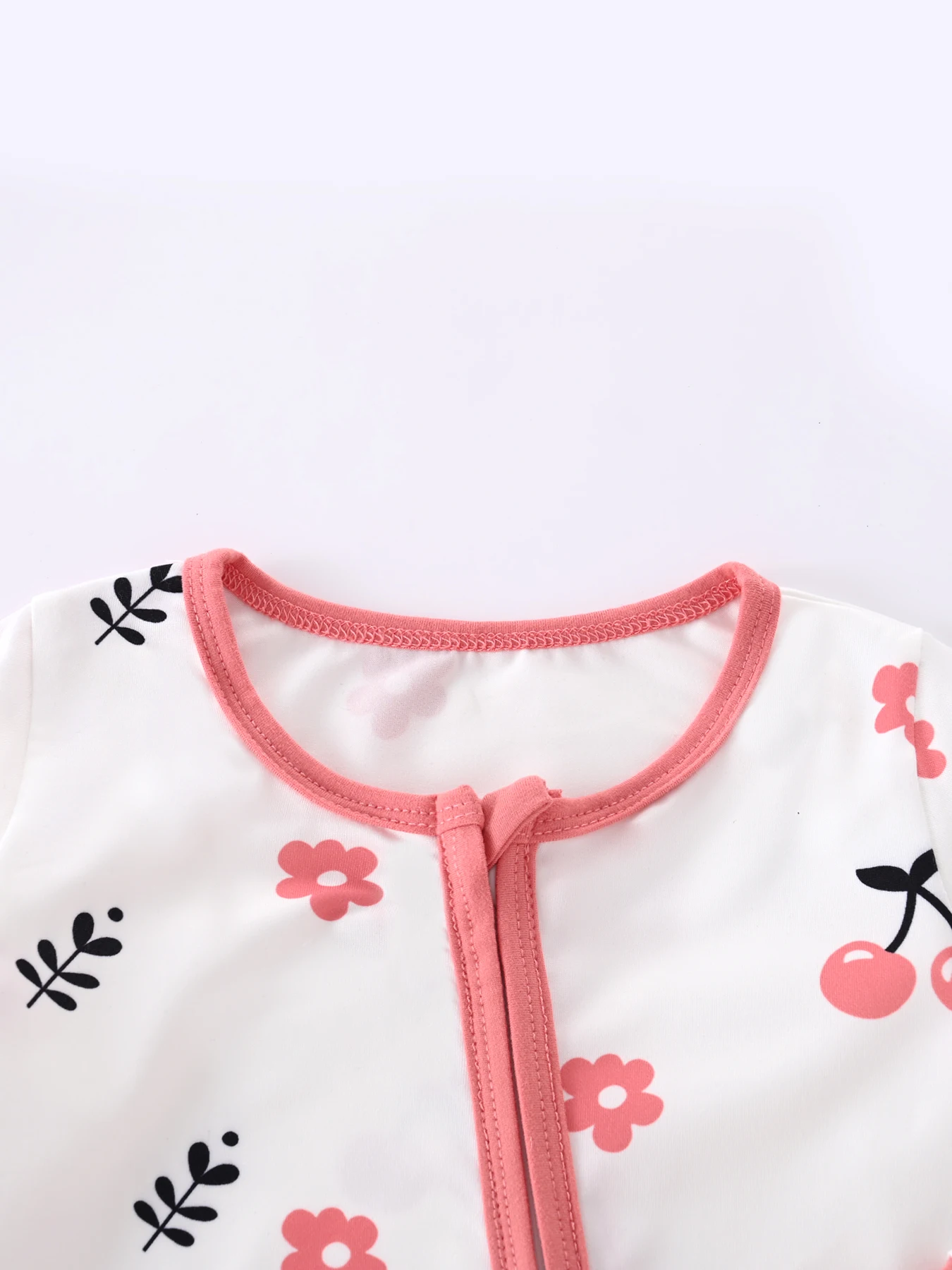 Somenie-mono Unisex para bebé con cremallera, ropa para las cuatro estaciones, pelele bonito de manga larga con estampado de flores para bebé, tendencia - imagen 2