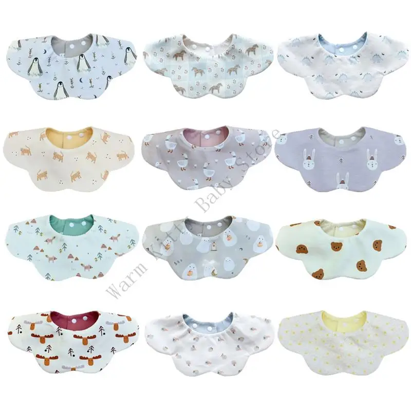 XXFE reversible babero babero capa acento acento algodón transpirable tela