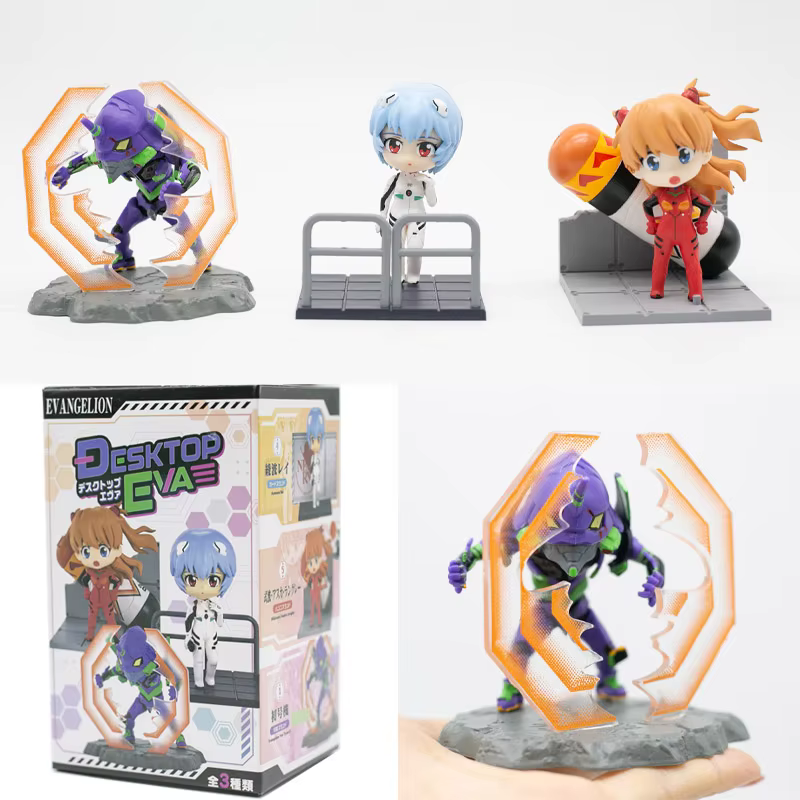 Figura de acción Evangelion Rei Asuka Kawaii Unidad-01 - Caja Sorpresa - imagen 5