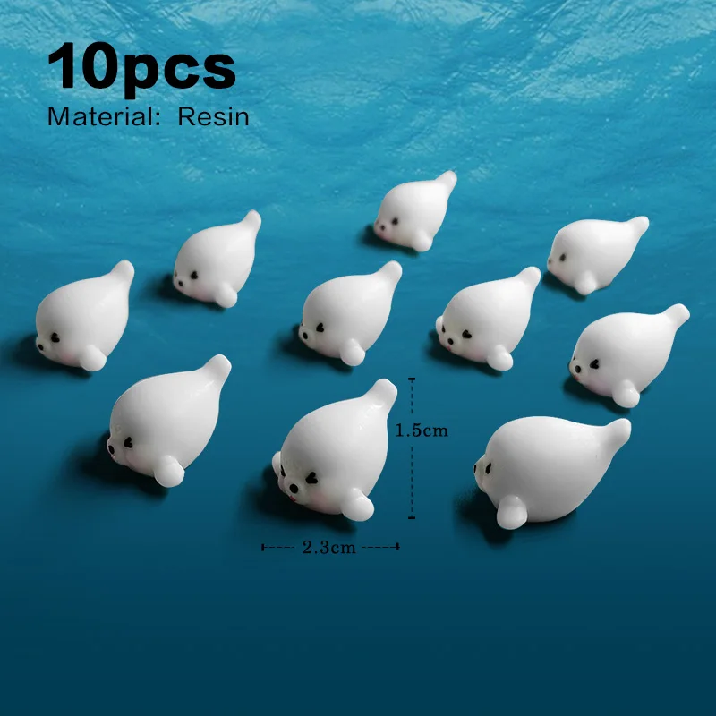 10pc White Head Down