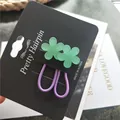 2pcs green floral