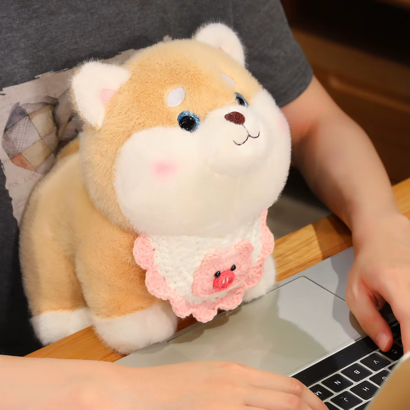 Peluche Shiba Inu cachorro suave para niños - Regaloideal - imagen 2
