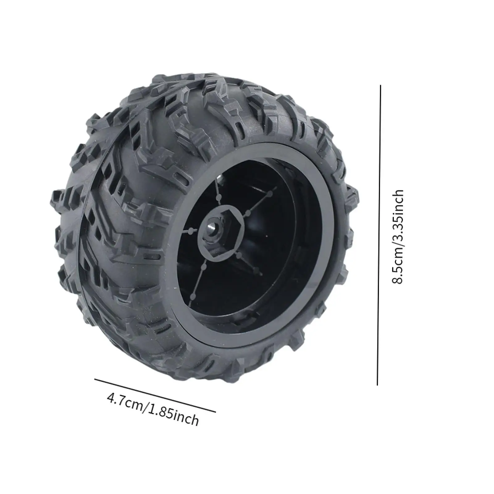 4x RC Rubber Tyre Rally Tyres for 1/12 1/14 1/16 144001 144002 124016 124017