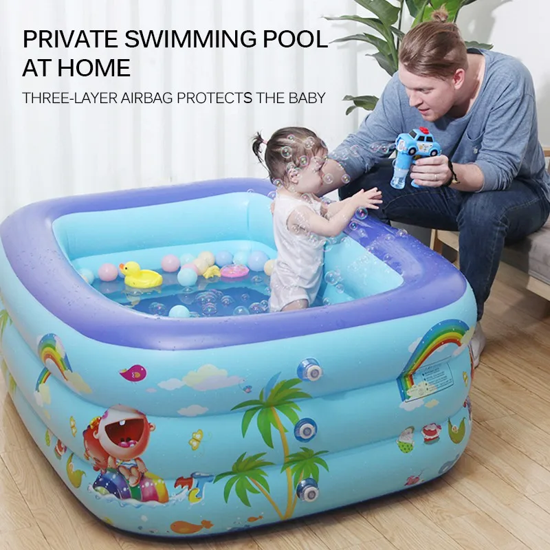 Piscina de chapoteo inflable y plegable para bebés - imagen 2