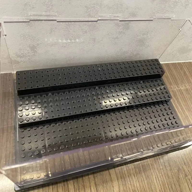Caja de exhibición transparente acrílica, modelo de bloques de construcción, cubierta antipolvo, figuras, juguetes, escaparate de protección Compatible con marca - imagen 5