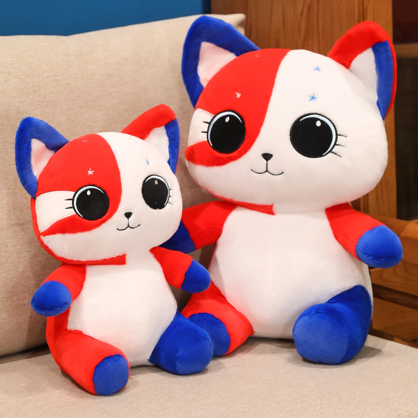 Almohada de felpa gato suave para niños – Cojín sofá y juguete - imagen 5