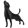 Stretching Dog Black