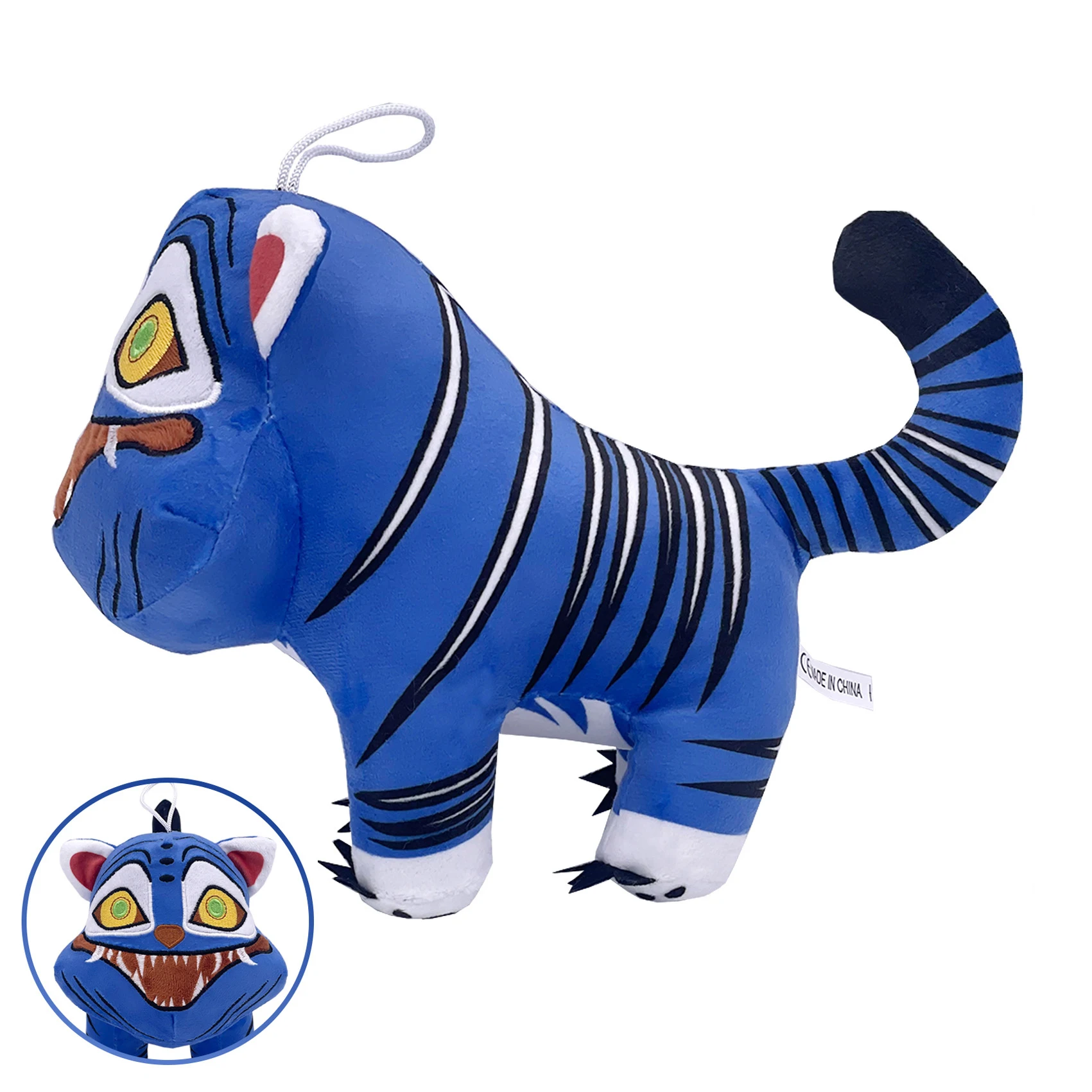 Anime nuevo Kpop Demon Hunters peluche lindo tigre púrpura sombrero negro Urraca con 3 ojos monstruo caza chica grupo muñeca para regalos de seguidores - imagen 2