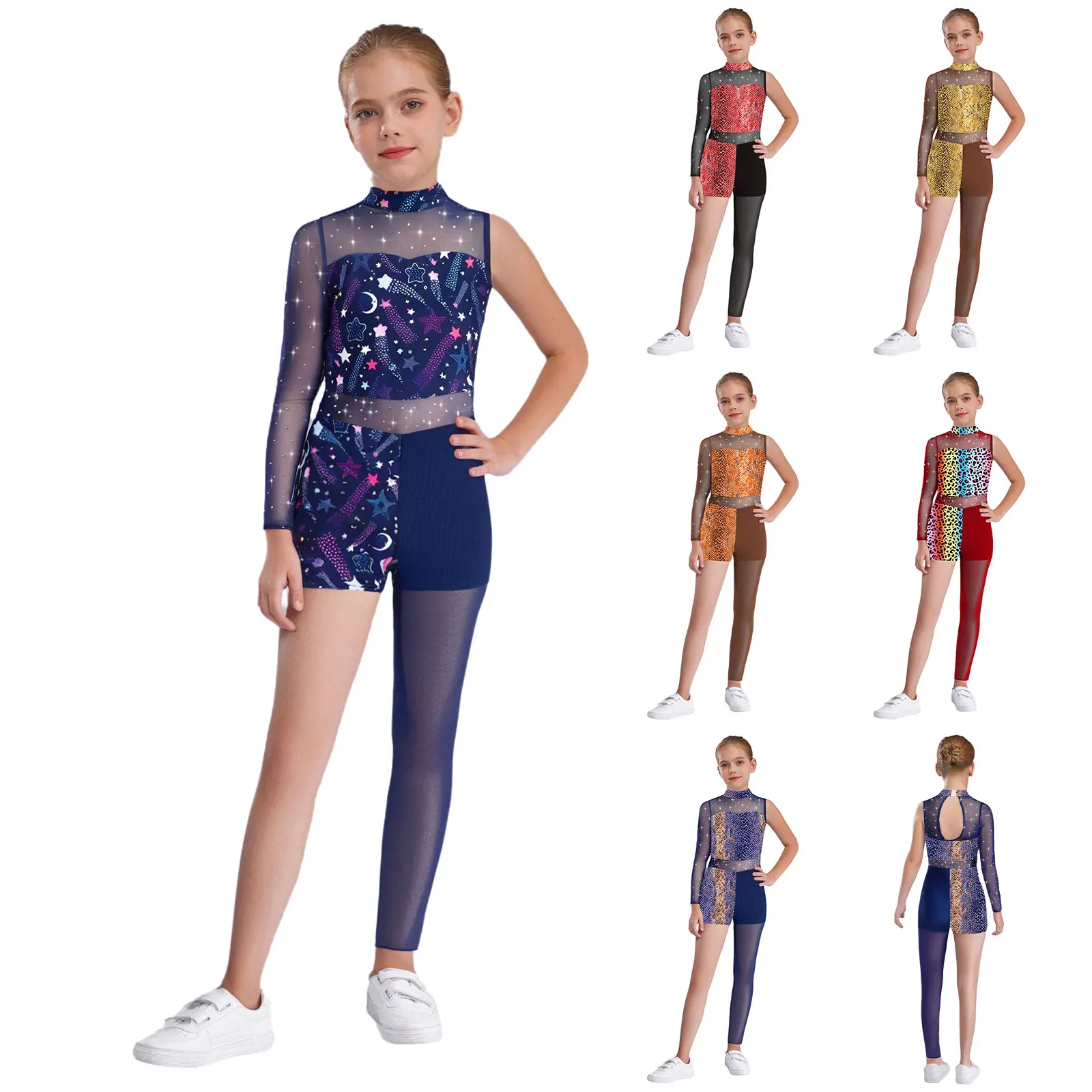 Leotardo de ballet para niña con detalles brillantes - imagen 4