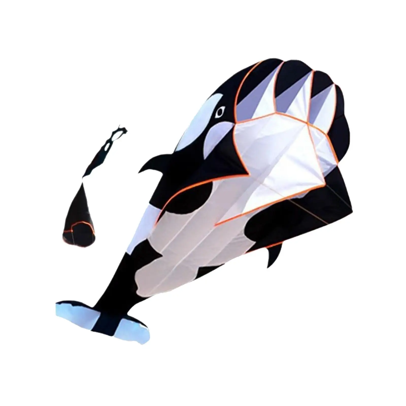 Large 3D Dolphin Kites Cartoon Soft Childhood Soar Outdoor Game Activity Flying
