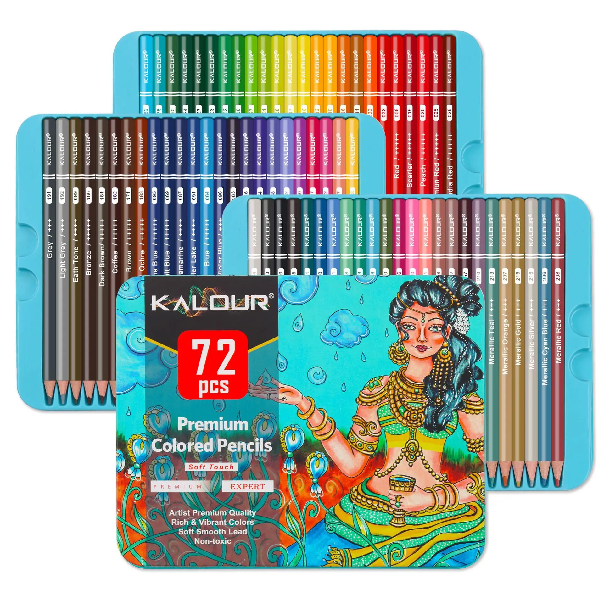 72Pcs Oily C