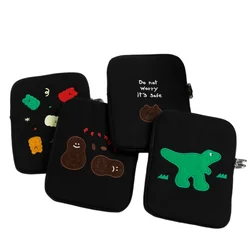Funda de lona 9.7 y 11 pulgadas para iPad Pro 12.9, estuche 2026, bonita tablet Air 4, con diseño oso Macbook 13 13.3